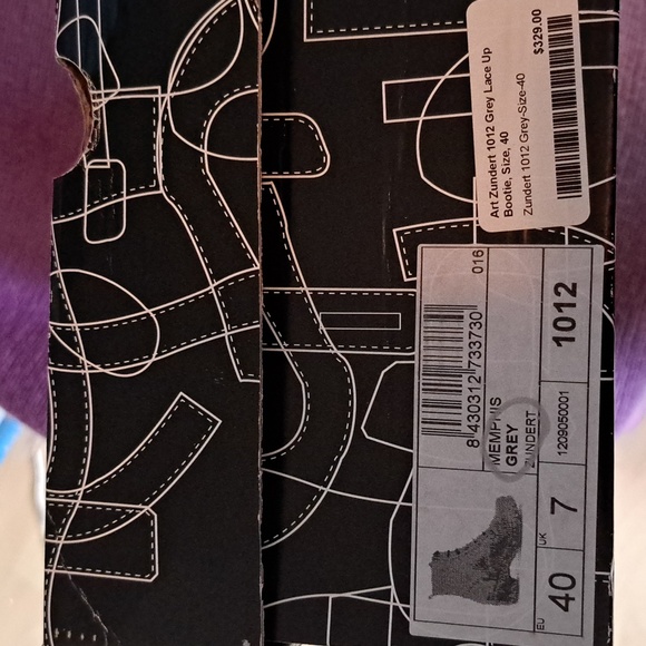 Art Zundert 1012 Grey Lace up and Zipper boots. - Picture 7 of 7